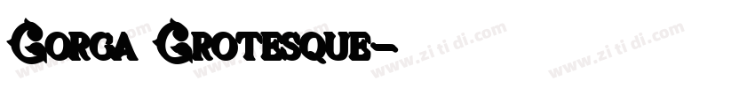 Gorga Grotesque字体转换